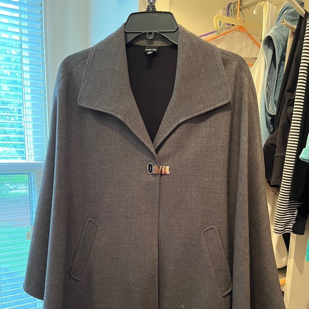 Beautiful dark gray cape